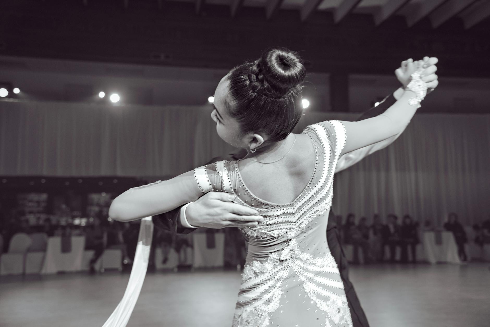 Ballroom dancing couple